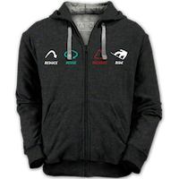 Black zip hoodie men